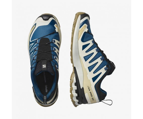 Фото: “Кроссовки M XA PRO 3D V9 GTX Salomon, цвет Dark Blue/Icicle/Aloe”, купить в интернет магазине