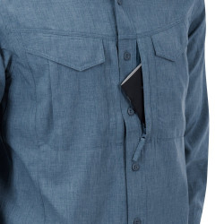 Фото: “Рубашка DEFENDER MK2 GENTLEMAN Helikon, цвет Melange Blue”