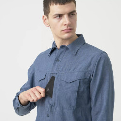 Фото: “Рубашка DEFENDER MK2 GENTLEMAN Helikon, цвет Melange Blue”