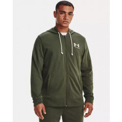 Фото: “Толстовка Rival Terry LC FZ Under Armour, цвет Green”, купить в интернет магазине