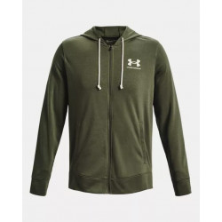 Превью товара: “Толстовка Rival Terry LC FZ Under Armour, цвет Green”, купить в интернет магазине