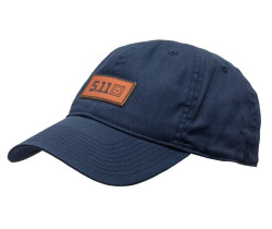Фото: “Бейсболка Leather Box Logo 5.11 Tactical, цвет Pacific Navy”, купить в интернет магазине