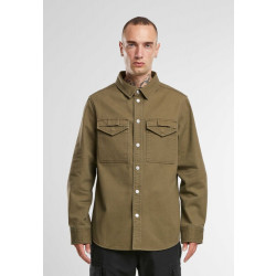 Фото: “Рубашка Heavy Twill Brandit, цвет Olive”, купить в интернет магазине