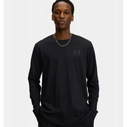 Фото: “Лонгслив Sportstyle Left Chest Under Armour, цвет Black/Pitch Gray”, купить в интернет магазине
