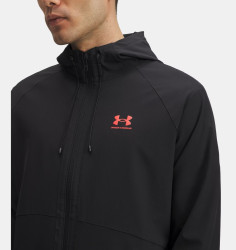Превью товара: “Куртка M Stretch Wvn Windbreaker UA, цвет Black/Racer Red”, купить в интернет магазине