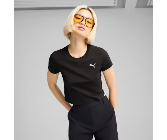 Фото: “Футболка W Wardrobe Ess Baby Puma, цвет Black”, купить в интернет магазине