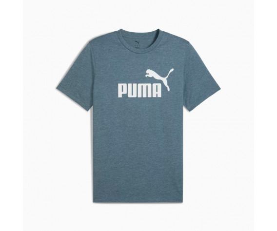 Фото: “Футболка M Ess No.1 Logo Heather Puma, цвет Green Terrain”, купить в интернет магазине