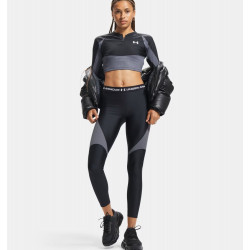 Превью товара: “Лонгслив W HG Rib 1/4 Zip Under Armour, цвет Black”, купить в интернет магазине