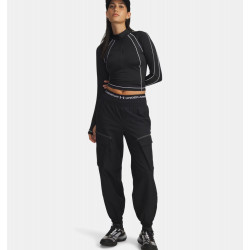 Превью товара: “Лонгслив W CG Textured 1/2 Zip Under Armour, цвет Black/White”, купить в интернет магазине