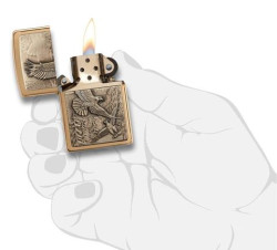 Превью товара: “Зажигалка Zippo Eagles, Brushed Brass, цвет золотистый”, купить в интернет магазине