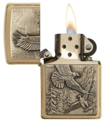 Превью товара: “Зажигалка Zippo Eagles, Brushed Brass, цвет золотистый”, купить в интернет магазине