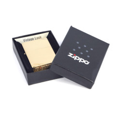 Превью товара: “Зажигалка Zippo Vintage, High Polish Brass, цвет золотистый”, купить в интернет магазине