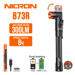 Превью товара: “Светодиодный поворотный фонарь NICRON B73R”, купить в интернет магазине