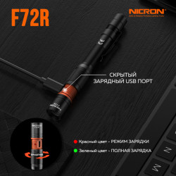 Превью товара: “Светодиодный масштабируемый фонарьNICRON F72R”, купить в интернет магазине