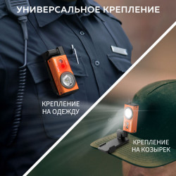 Превью товара: “Светодиодный налобный фонарик с УФ и RGB NICRON D10 оранжевый 500 лм”, купить в интернет магазине