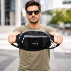 Превью товара: “Поясная сумка Bandicoot Black/Grey | Army Stroll”, купить в интернет магазине
