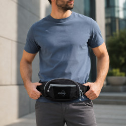 Фото: “Поясная сумка Bandicoot Black/Grey | Army Stroll”, купить в интернет магазине