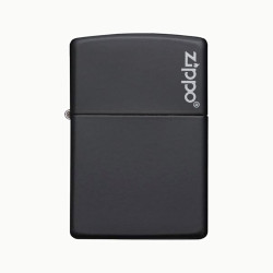 Фото: “Зажигалка Zippo Logo Classic, Black Matte, цвет черный”, купить в интернет магазине