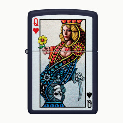 Превью товара: “Зажигалка Zippo Queen, Navy Matte, цвет синий”, купить в интернет магазине