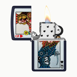 Превью товара: “Зажигалка Zippo Queen, Navy Matte, цвет синий”, купить в интернет магазине