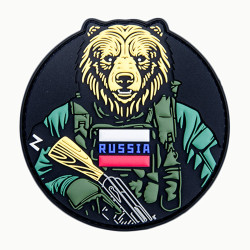 Фото: “Патч "Медведь с АК", цвет черный”, купить в интернет магазине