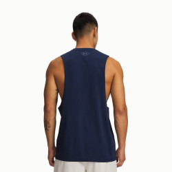 Превью товара: “Майка M Left Chest Cut Off Under Armour, цвет Academy/Downpour Grey”, купить в интернет магазине