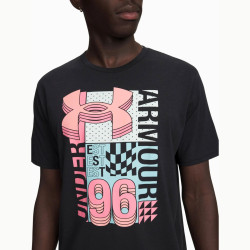 Превью товара: “Футболка M Logo Collage Under Armour, цвет Black/Posh Pink”, купить в интернет магазине