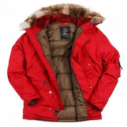 Куртка Аляска Nord Storm n-3b Oxford jaster red/olive