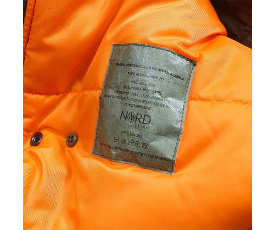 Куртка мужская Nord Storm N-3B (Tight Husky) capers/orange