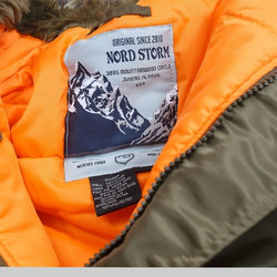 Фото: Куртка Nord Storm n-3b (tight husky) capers/orange - 