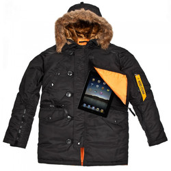 Куртка n3b tight sitka black/orange