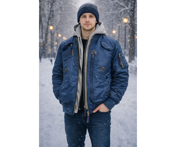 Фото: “Куртка бомбер Intruder Nord Denali Blue/Red”, купить в интернет магазине