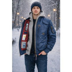 Фото: “Куртка бомбер Intruder Nord Denali Blue/Red”