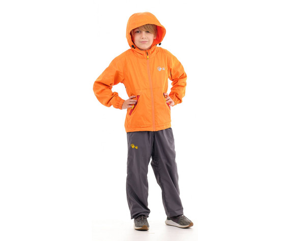 Куртка детская Трэвел, дюспа, оранжевый