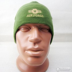 Шапка флисовая Air Force зелёная