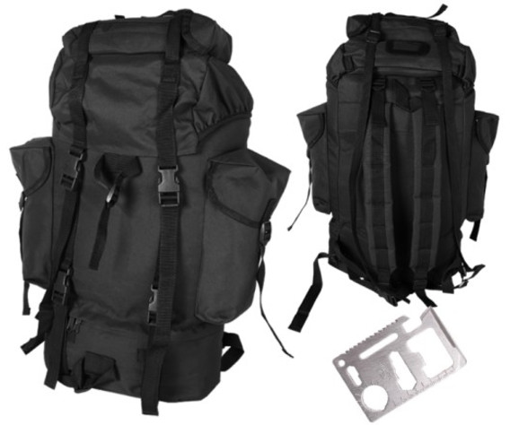 Рюкзак Combat BW KAMPFRUCKSACK Mil-Tec, 65л, черный