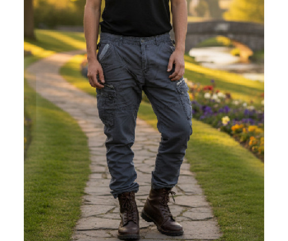 Фото: “Брюки синие хлопок YD 1982”, купить в интернет магазине