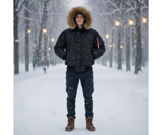 Фото: “Бомбер ALPHA N-2B GEN 1 PARKA BLACK”, купить в интернет магазине