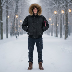 Фото: “Бомбер ALPHA N-2B GEN 1 PARKA BLACK”, купить в интернет магазине