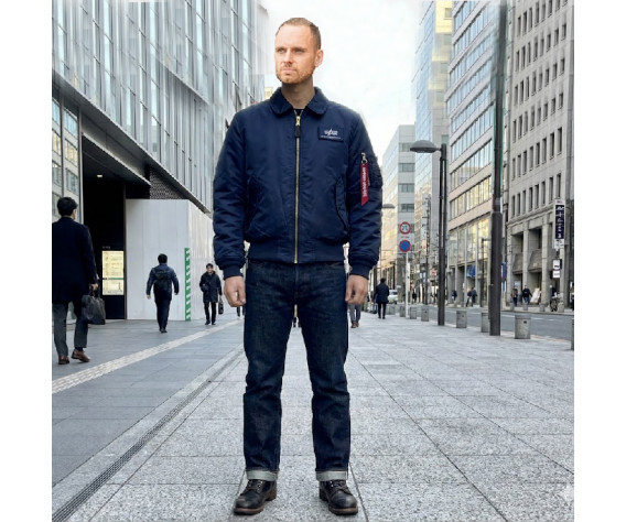 Фото: “Бомбер Alpha CWU 45/P Flight Jacket replica blue”, купить в интернет магазине