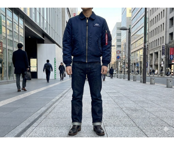 Фото: “Бомбер Alpha CWU 45/P Flight Jacket replica blue”, купить в интернет магазине