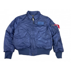 Фото: “Бомбер Alpha CWU 45/P Flight Jacket replica blue”