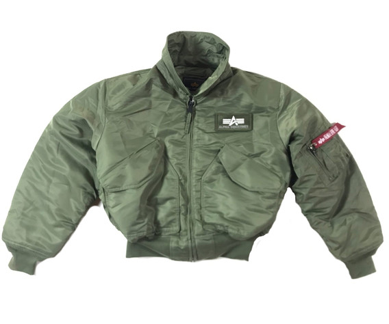 Бомбер ALPHA CWU 45/P Flight jacket sage green