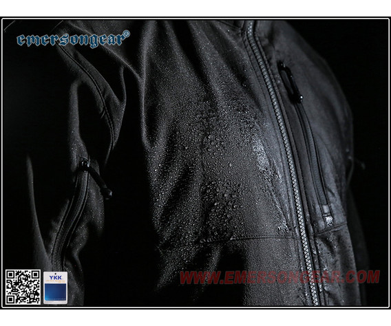 Куртка ветровлагозащитная Emersongear Blue label Fog Softshell EMB9571BK