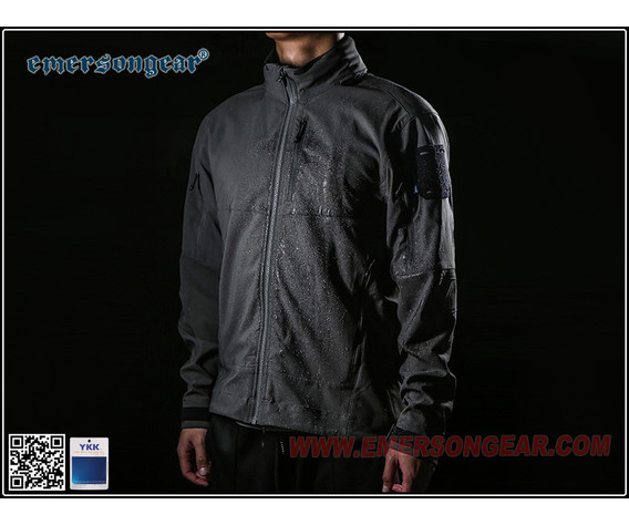 Куртка ветровлагозащитная Emersongear Blue label Fog Softshell EMB9571BK