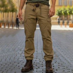 Фото: “Брюки Cargo Abercrombie & Fitch, бежевые”, купить в интернет магазине