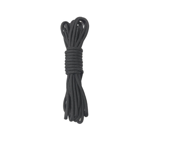 Шнурки из паракорда 180 см Black