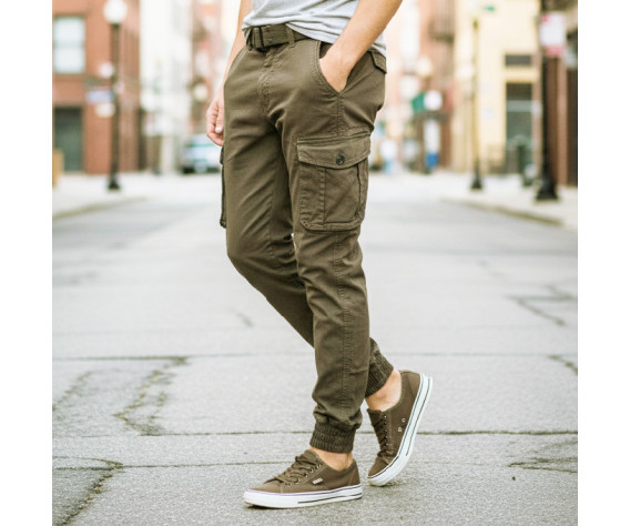 Фото: “Брюки Jogger IN YESIR Dark Khaki”, купить в интернет магазине